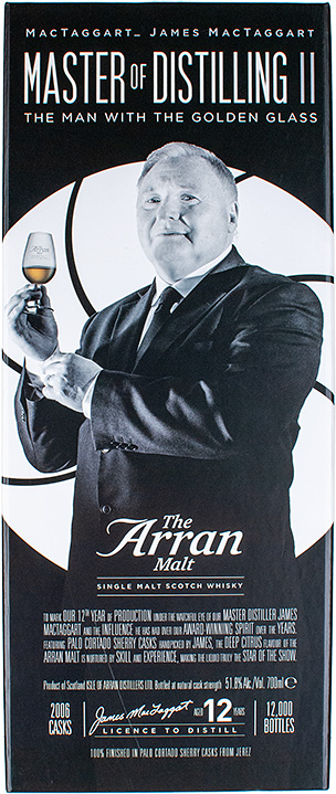BOX arran 2006 the man with the golden glass 12yr