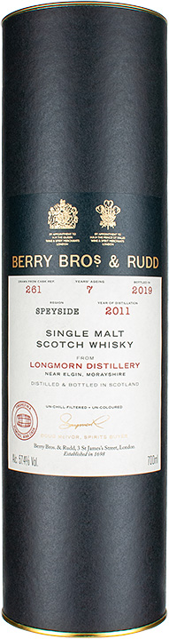 BOX longmorn 2011 berry bros rudd 7yr