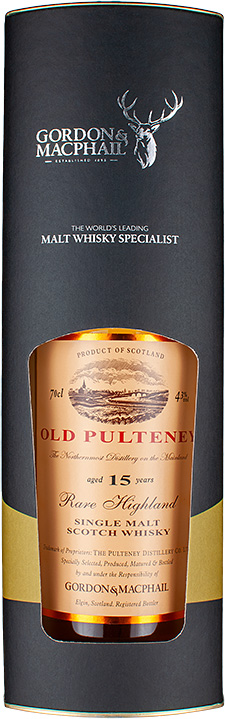BOX old pulteney gordon macphail 15yr